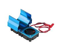 Tbest Disipador de Calor del Motor, Ventilador de Refrigeración Doble Ventilador del Radiador 540/550 RC para Coche Eléctrico RC Escala 1/10(Azul)