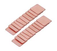 Tbest Disipadores de Calor, 20 Piezas Calza de Disipador de Calor de Cobre Rojo Tarjeta Gráfica para Computadora Portátil Hoja de Disipador de Calor CPU GPU Calza de Almohadilla