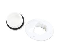 Tbest Drenaje de Cubierta Marina, Drenaje de Nailon para Barcos para una Rápida Eliminación del Agua, Superficie Pulida para Mayor Durabilidad y Estética, con Diámetro de Instalación