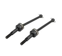 Tbest Eje de transmisión RC, 2 Piezas de CVD de Metal Negro Ejes de transmisión Delantero y Trasero para HPI RS4 Sport 3 1/10 RC Model Car(Negro)