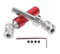 Tbest Eje de Transmisión Trasero Cvd de Metal Apto para 12428 12423 1/12 RC Car Black Duty Aleación Mejora Pieza de Repuesto (Rojo)