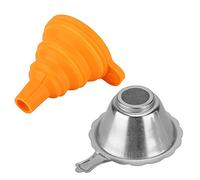 Tbest Embudo de Filtro para Impresora 3D, Diseño de Silicona y Metal | Fácil de limpiar, compatible con botellas de 15 mm, plegable y portátil, filtrado de resina.