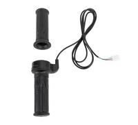 Tbest Empuñadura del Acelerador Eléctrico Universal 3 Cables 12V 72v Mano Giratoria para MiniMoto Dirt Bike Chopper Scooter Goma Negra Metal 22 Mm 25 Mm Paquete de 2