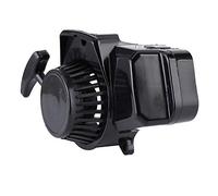 Tbest Encendedor de Arranque por Cuerda para Motocicleta, Arranque Manual con Acabado Lacado Resistente para 47 Mini Motos de Cross de 2 Tiempos, Quads, Plástico Rojo y Negro (BLACK)