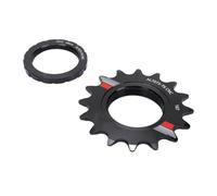 Tbest Engranaje fijo, Ciclo de aleación de aluminio ligero y duradero Rueda libre Rueda dentada fija para una rueda de velocidad para una bicicleta de velocidad (16T)