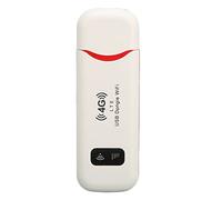 Tbest Enrutador 4g con Ranura Sim Dongle WiFi Pago por Uso Enrutadores WiFi Portátil Compatible con 10 Usuarios Señal Estable de Alta Velocidad Cifrado WPA WPA2 Enrutador WiFi Blanco