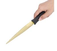 Tbest Escofina para Madera, Lima de Madera Cónica Dorada de 8 Pulgadas para Tallar Carpintería, Herramienta de Carpintero Artesanal, Acero Al Carbono con Cómodo Antideslizante (Lima dorada 6