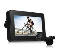 Tbest Espejo de Manillar para Bicicleta Cámara de Visión Trasera 1080P con Monitor de 43 Pulgadas Visión Nocturna de 8 LED Soporte Giratorio de Gran Angular de 110 ° para Bicicletas