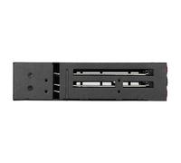 Tbest Estante móvil de 6 bahías para disco duro 2.5 HDD/SSD con ventilador de refrigeración, soporte de intercambio en caliente, velocidad de transferencia de 6 Gbps para PC 5.25 Drive Bay