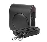 Tbest Estuche para Cámara Instax Mini 70, Accesorios Instax Mini 70, Bolso para Cámara Instantánea Fuji, Estuche para Cámara Portátil de Cuero PU con un Solo Hombro, Estuche Protector (Negro)