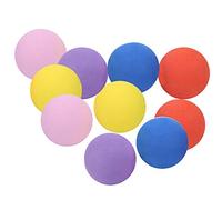 Tbest EVA Foam Pelotas de Práctica 60mm Paquete de 10 para Entrenamiento | Espuma suave y ligera, amarillo, y naranja, uso en interiores y exteriores, seguro para juguetes deportivos