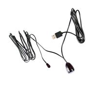 Tbest Extensor de Infrarrojos por Cable, Cabeza de 16,2 X 33,5 X 23 Mm | Repetidor IR USB, cabezal receptor ABS, configuración plug and play, para TV, STB, DVD, DVR, PVR y receptores de satélite