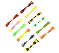 Tbest Faldas de Señuelo de Silicona de 600 Hebras para Cebos Giratorios, Señuelos Elásticos Suaves, Accesorio de Pesca DIY, Colores Brillantes, Reutilizables