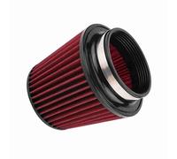 Tbest Filtro de Aire para Automóvil Filtro de Entrada de Aire Universal de del Motor Gasa de Algodón Engrasado de Alto Flujo Lavable Cono Redondo Reutilizable (76MM)