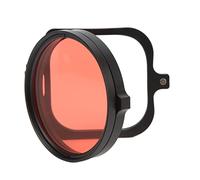 Tbest Filtro de Buceo de Junestar 58 Mm Lente de Buceo Submarino para 9 Corrección de Color de la Cámara de Movimiento Accesorio de Fotografía Mejorada Disparo en Aguas Verdes Azules (Buceo Rojo)