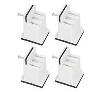 Tbest Forro polar de goma ajustable con muebles para una cama y un escritorio duraderos, pernos de tornillo ajustables para la oficina en casa, establecer 4 (blanco)