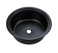 Tbest Fregadero Redondo de Acero Inoxidable 304, Duradero, Fácil de Limpiar, para RV, Cocina, Barco, Baño