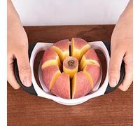 Tbest Fruta con Removedor - Cuchillas de Acero Inoxidable, Ergonómico para Manzanas, Peras, Patatas, Cebollas - Herramienta de Cocina Fácil de Empujar hacia Abajo para Hornear Ensaladas y Aperitivos