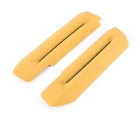 Tbest Funda para Reposabrazos de Puerta de Gamuza para 2015-2020 |Borde del Panel Interior Suave |Decoración de Coche Gris Oscuro OEM Fit |Adhesivo Trasero Fácil de Instalar. (Yellow)