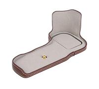 Tbest Funda portátil de piel sintética para cámara con apertura de batería, Brown, Informal