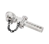 Tbest Gancho de Remolque RC, Gancho de Remolque de Enganche de Metal Accesorio de Enlace de Hebilla de simulación Compatible con Traxxas SCX10 RC Crawler(Plata)