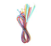 Tbest Ganchos de Ganchillo, Juego de Ganchos de Ganchillo Tunecino Afgano de Plástico ABS con Agujas de Tejer de Tejido de Alfombra de Alfombra de Cable 12 Piezas