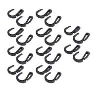 Tbest Ganchos Elásticos para Cuerda Elástica de 20 Piezas, Clips de Gancho en S de Plástico, Redes de Carga para Malla de Red de Camión de Techo