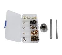 Tbest Ganchos para Cordones de Latón de 8mm con Herramientas de Instalación, Hebillas de Encaje para Botas en Forma de U para Senderismo, Camping, Manualidades (10mm)