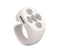 Tbest GE, Page Turner, Kobo Remote Page Turner, Smart Ring Controller Bluetooth 5.3 Wireless Remote Control Page Turner para Electronic Book Pink (Blanco)