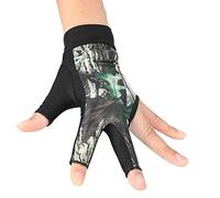 Tbest Guante de Billar，Guantes de Billar de Piscina de Snooker 3 Dedo Snooker Pool Cue Guante Billar Shooters Guante Deportes Taco de Billar reemplazo para Adultos Hombres Mujeres