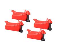 Tbest Guardia de la Manguera de Neumáticos Plastic 4 PCS Resistente Al Desgaste Prevención de la Evasión Evite el Rodillo de Enganche para el Lavado de Autos Detalles Adecuados de (rojo)