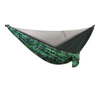 Tbest Hamaca Automática de Malla Completa 290x140cm Verde (Camuflaje)