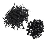 Tbest Hebillas para Bridas de Cables, Autoblocantes, Universales, de Nailon, para Parachoques de Coche, capó, Clips de Sujeción, Paquete de 100, Resistentes a la Intemperie, Fijación