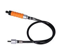 Tbest Herramienta de Cincel de Grabado Eléctrico con 5 Cuchillos y Eje Flexible para Tallar Madera, Ranurar, Tallar Raíces, Compatible con Taladros y Amoladoras