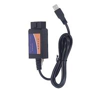 Tbest Herramienta de Diagnóstico de Coche ELM327 PIC18F FTDI, Escáner OBD2, Lector de Código con Soporte de CD para 2006 2016, Plástico ABS