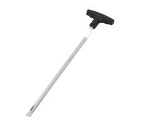 Tbest Herramienta de Extracción de Agarre de Palo, Diseño de Ranura en V de Acero Inoxidable para Aplicación Rápida de Solventes y Agarres Reutilizables, con Ergonómico en T