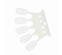 Tbest Herramienta de Visualización de Consejos de Práctica de Arte de Uñas de 50 Piezas, Rango de Tarjetas de Colocación de Plástico Reutilizable para Pulido en Gel (Color propio)