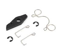 Tbest Herramientas de reparación de arranque por tracción, kit de reparación de arranque retroceso, metal ABS de alta calidad adecuado para fuera de banda 2 tiempos negro