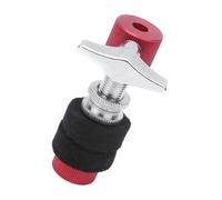 Tbest Hi-Hat, Hi-Hat Hi-Hut Cymbal Rojo Negro Tambor Kit-Fitnes Accesorios Instrumentos Musicales
