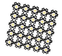Tbest High Heller 3W 3.2-3.4 V Pearl de Luz de Chip LED para Semáforos, Iluminación de Paisajes, Material de Sustrato de Aluminio (3000-3200K)