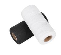 Tbest Hilo de Urdimbre de Algodón 8/4 para Máquinas de Tejer, 250 M, Hilo de Bordar Antidecoloración de Alta Resistencia para Alfombras, Mantas, Cintas, 2 Piezas de de Tejer Suave