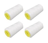 Tbest Hilo Serger 4 Piezas de Hilo de Coser de Poliéster Blanco de Primera Calidad para Acolchar, Overlock y Bordado a Mano, de Coser a Máquina y a Mano