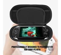 Tbest Hoesje PS Vita,PS Vita Slim Case,Funda para , Case,PS Vita Estuche de Transporte de Doble Compartimento Negro Estuche Protector Rígido Funda de Transporte Bolsa (Azul)