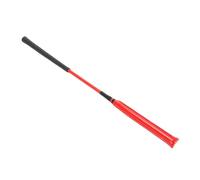 Tbest Horse Whip Riding Crop Premium Leather Anti Slip Silicone Handle Durable Equestrian Racing for Training Competitions de 65 Cm Longitud (rojo)