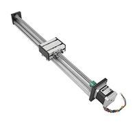 Tbest Husillo de Bolas Deslizante Lineal, de 400mm, Actuador Alto con Motor Paso a Paso, Eje de 12mm, Construcción de Metal para Proyectos de Automatización Cnc