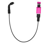 Tbest Indicador de Picadura de Pesca de Carpa: Clamp/Holder de Tensión de Alta Visibilidad con Ranura para Palo, Cadena de Acero Inoxidable para Pesca Nocturna y Diurna (Pink)