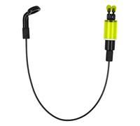 Tbest Indicador de Picadura de Pesca de Carpa: Clamp/Holder de Tensión de Alta Visibilidad con Ranura para Palo, Cadena de Acero Inoxidable para Pesca Nocturna y Diurna (Yellow)