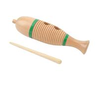 Tbest Instrumento de Percusión de Madera Guiro en Forma de para Niños y Adultos - Juguete Musical Latino con Palo Rítmico - Educativo y Divertido para la Escuela, el Hogar, Fiestas