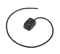 Tbest Interruptor de Botón de Automóvil Tipo Pasta, Interruptor Basculante Redondo de Luz de Conducción Antiniebla Automática Montaje en Superficie de Encendido (1PCS)