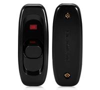 Tbest Interruptor de Cable en Línea, AC 250V 10A Lámpara de Escritorio de Mesa en Línea Interruptor de Cable Interruptor Basculante de Encendido y Apagado con Luz Indicadora LED (Negro)